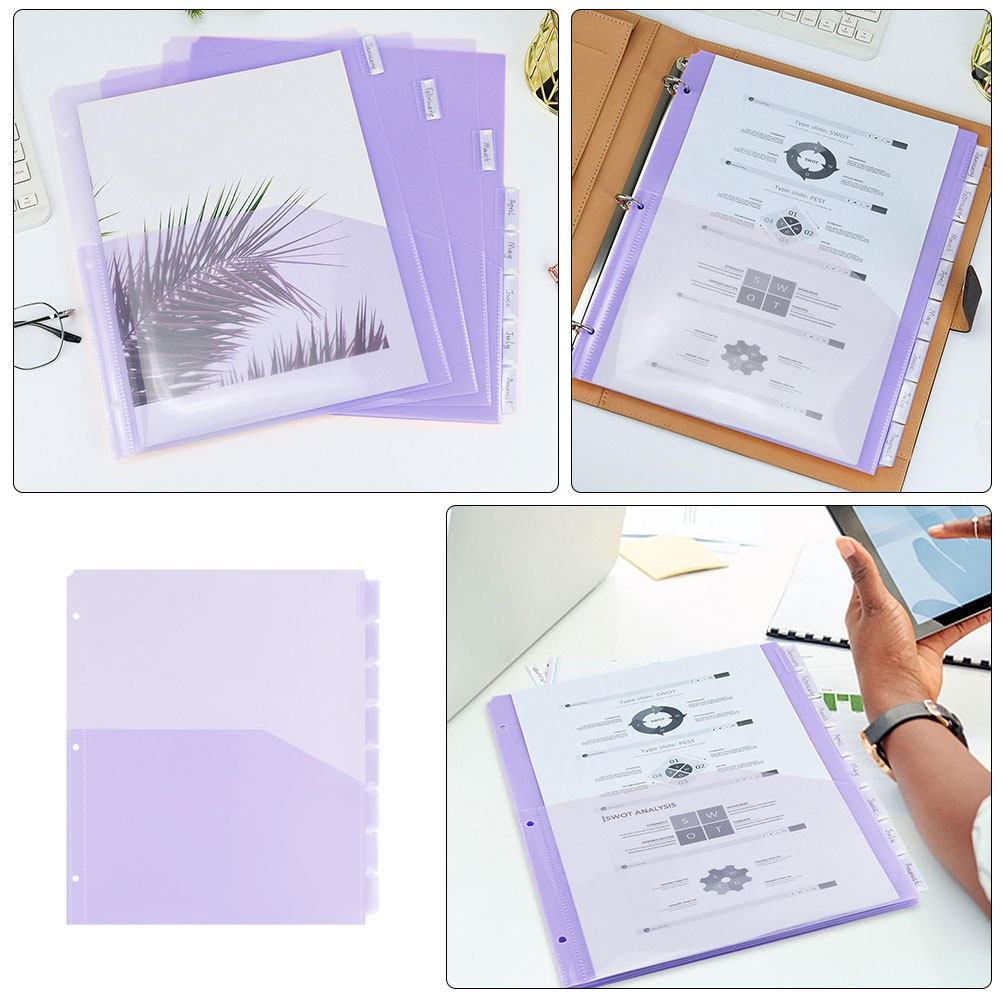 2Sets Binder Dividers A4 3-Hol – Tab Divider A4 Bewertung und Preis