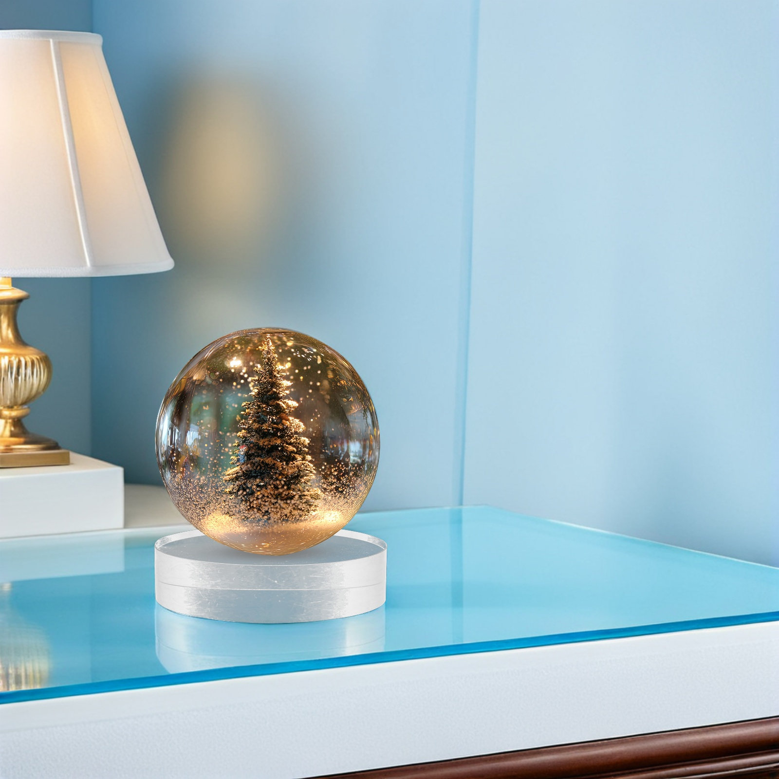 2Pcs Crystal Round Paperweight – Book Weight Glass Bewertung und Preis