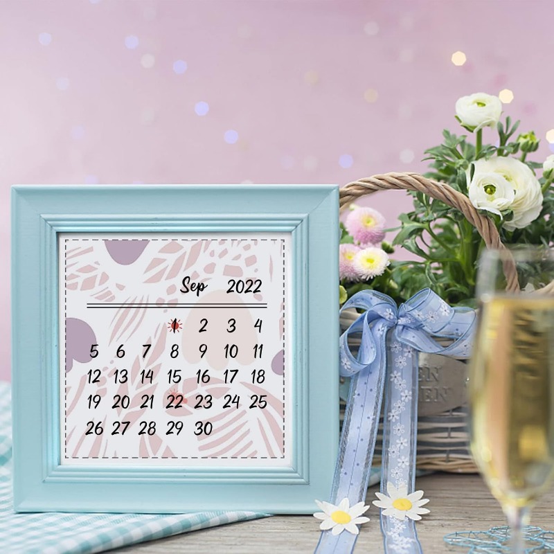1PC 8.3x5.8in Calendar Clear S – Rubber Date Stamp Bewertung und Preis