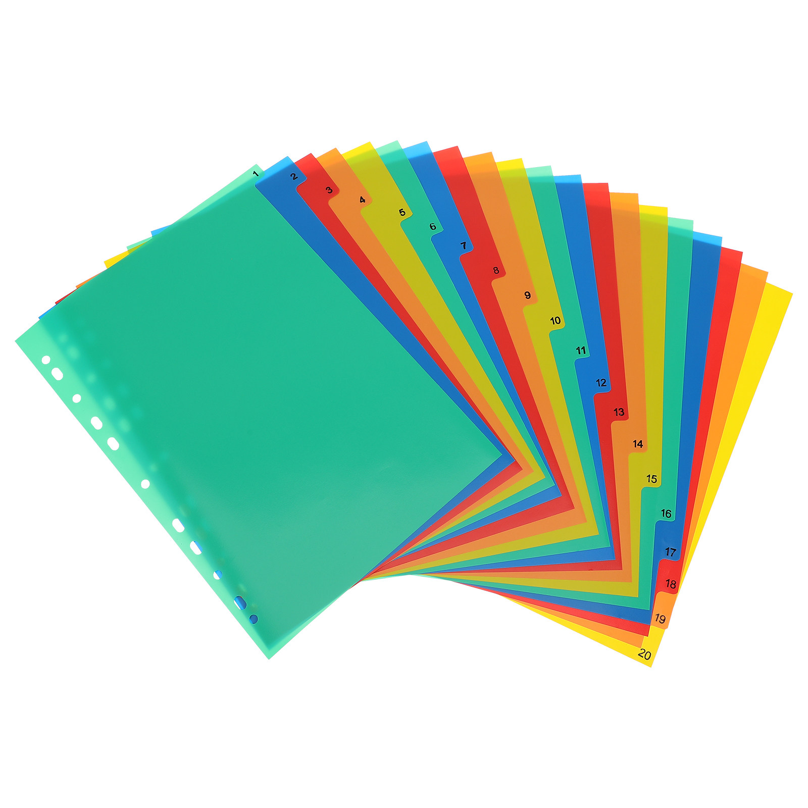 20 Pages A4 Colorful Plastic B – Tab Divider A4 Bewertung und Preis
