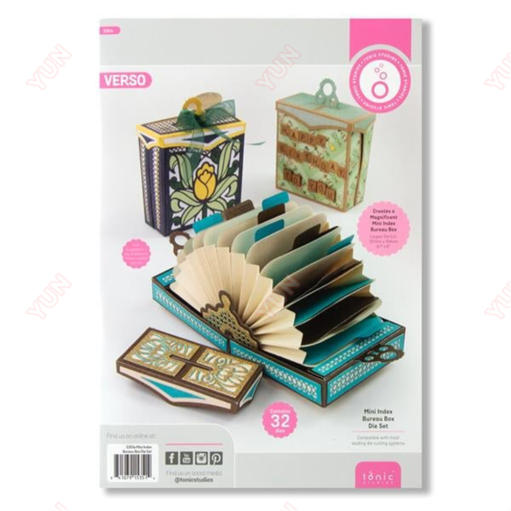Mini Index Bureau Box Die Set  – Card Index Box Bewertung und Preis