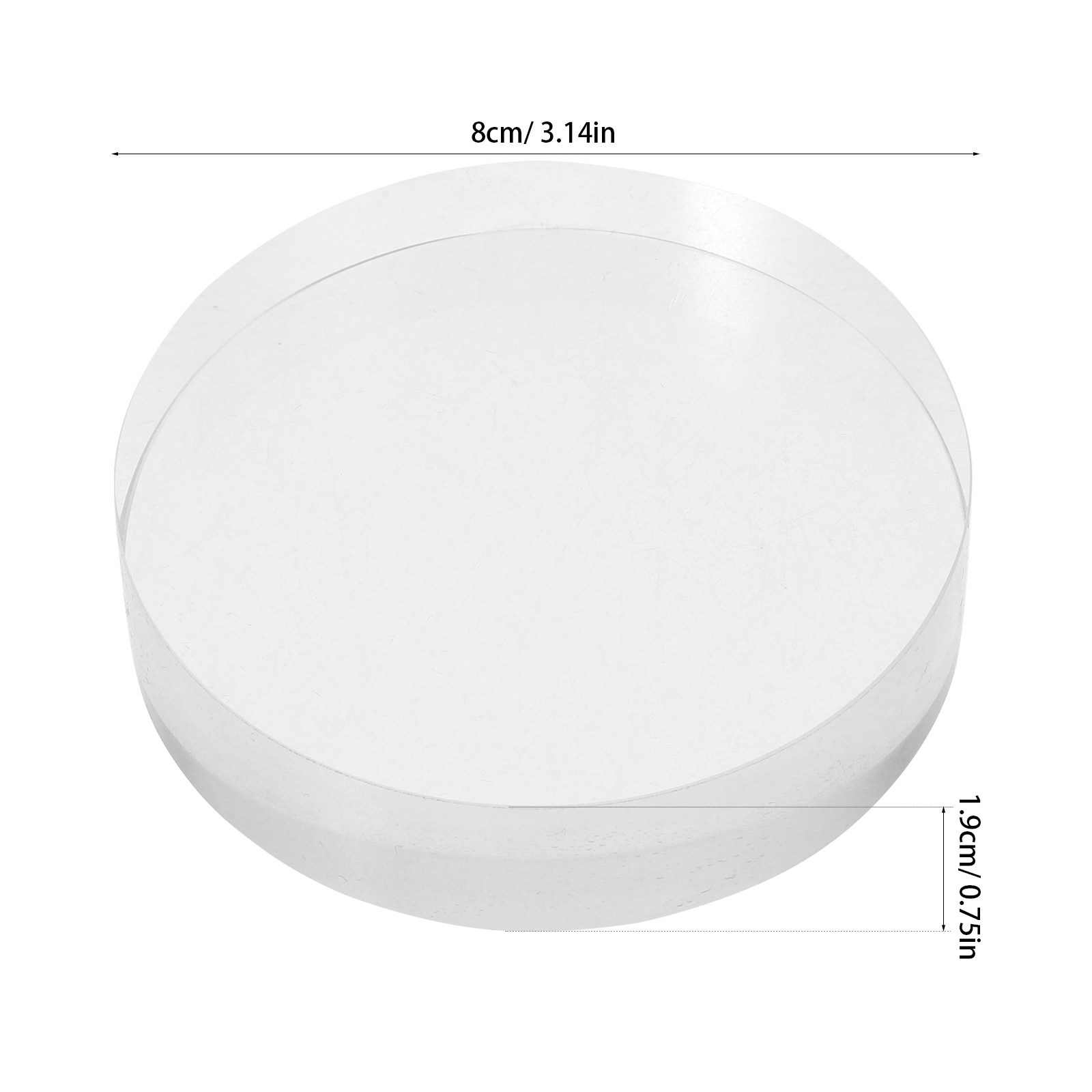 2Pcs Transparent Crystal Round – Paper Weight Crystal Bewertung und Preis