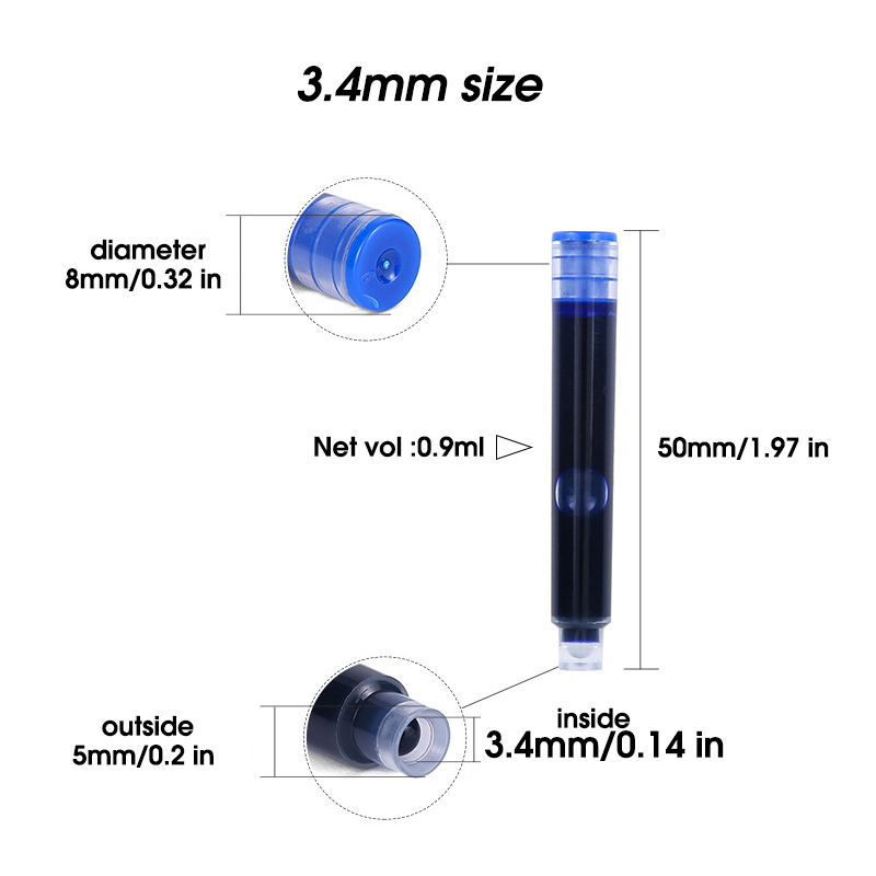 50pcs Fountain Pen Ink Cartrid – Fountain Pen Bottled Ink Bewertung und Preis
