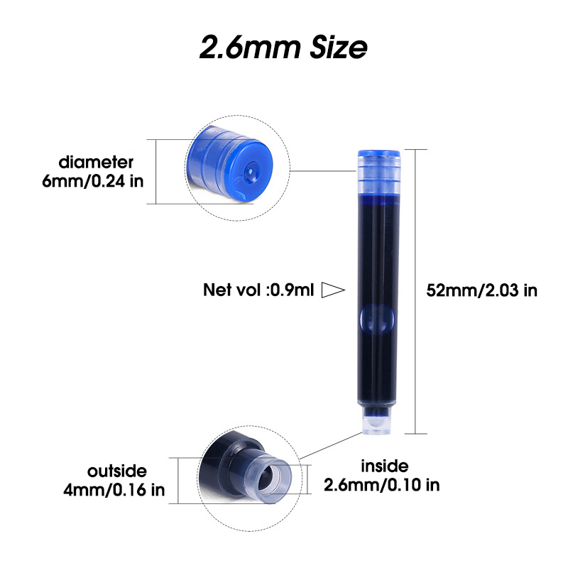 50pcs Fountain Pen Ink Cartrid – Fountain Pen Bottled Ink Bewertung und Preis