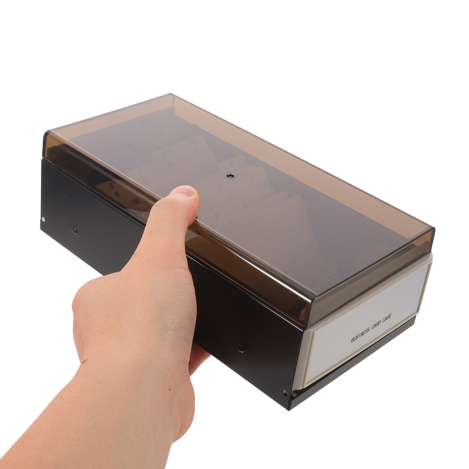 Business Card File Organizer L – Card Index Box Bewertung und Preis