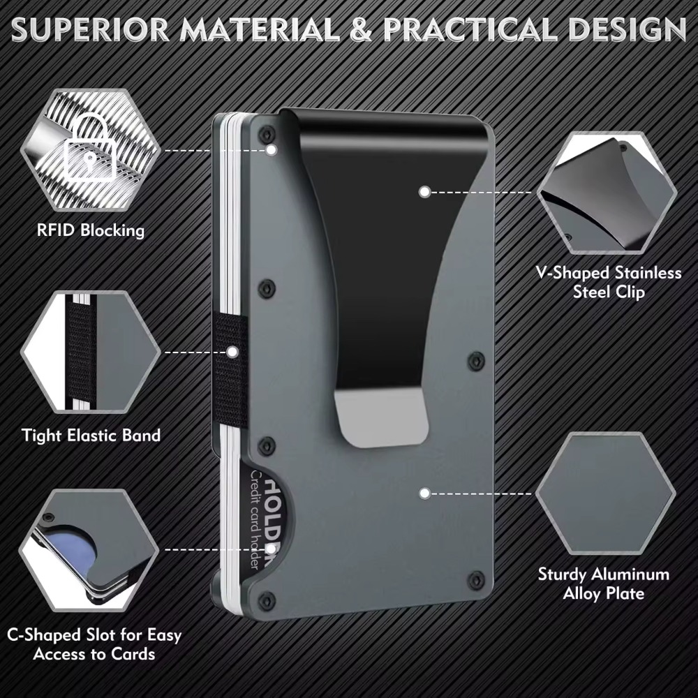 Aluminum Alloy Rfid Blocking C – Index Card Holder Bewertung und Preis