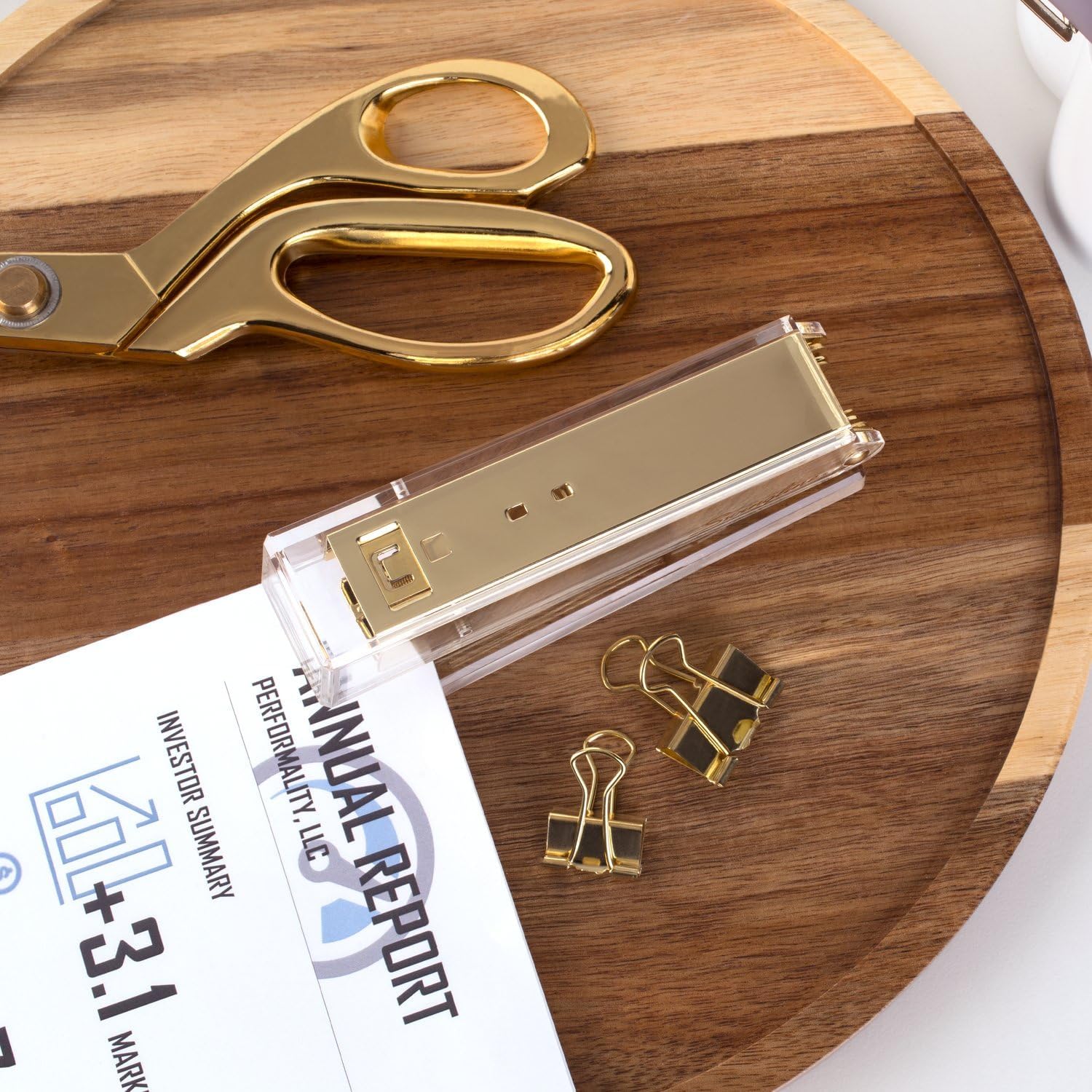 Clear Acrylic Gold Stapler for – Stapler Half Strip Bewertung und Preis