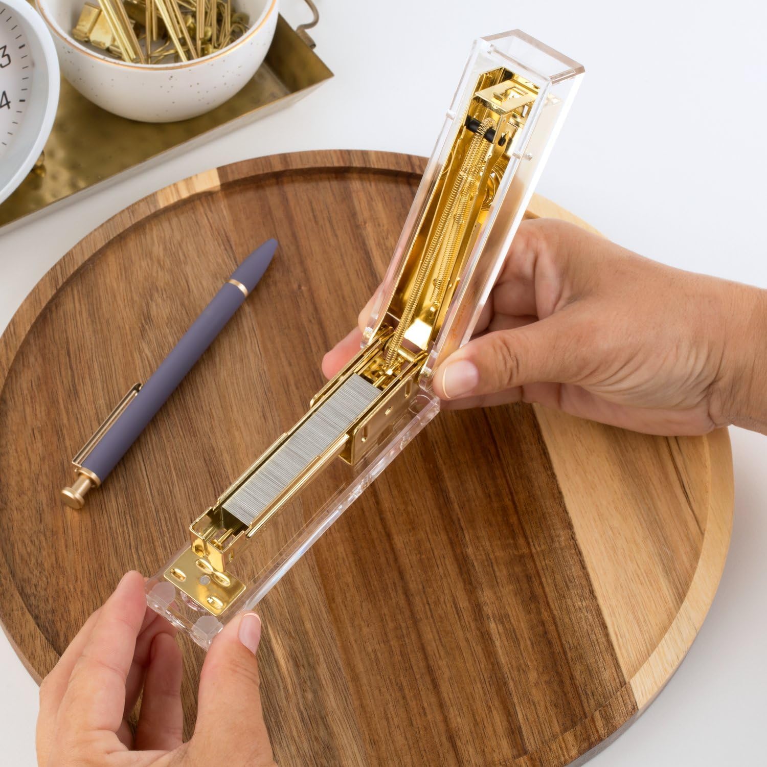 Clear Acrylic Gold Stapler for – Stapler Half Strip Bewertung und Preis