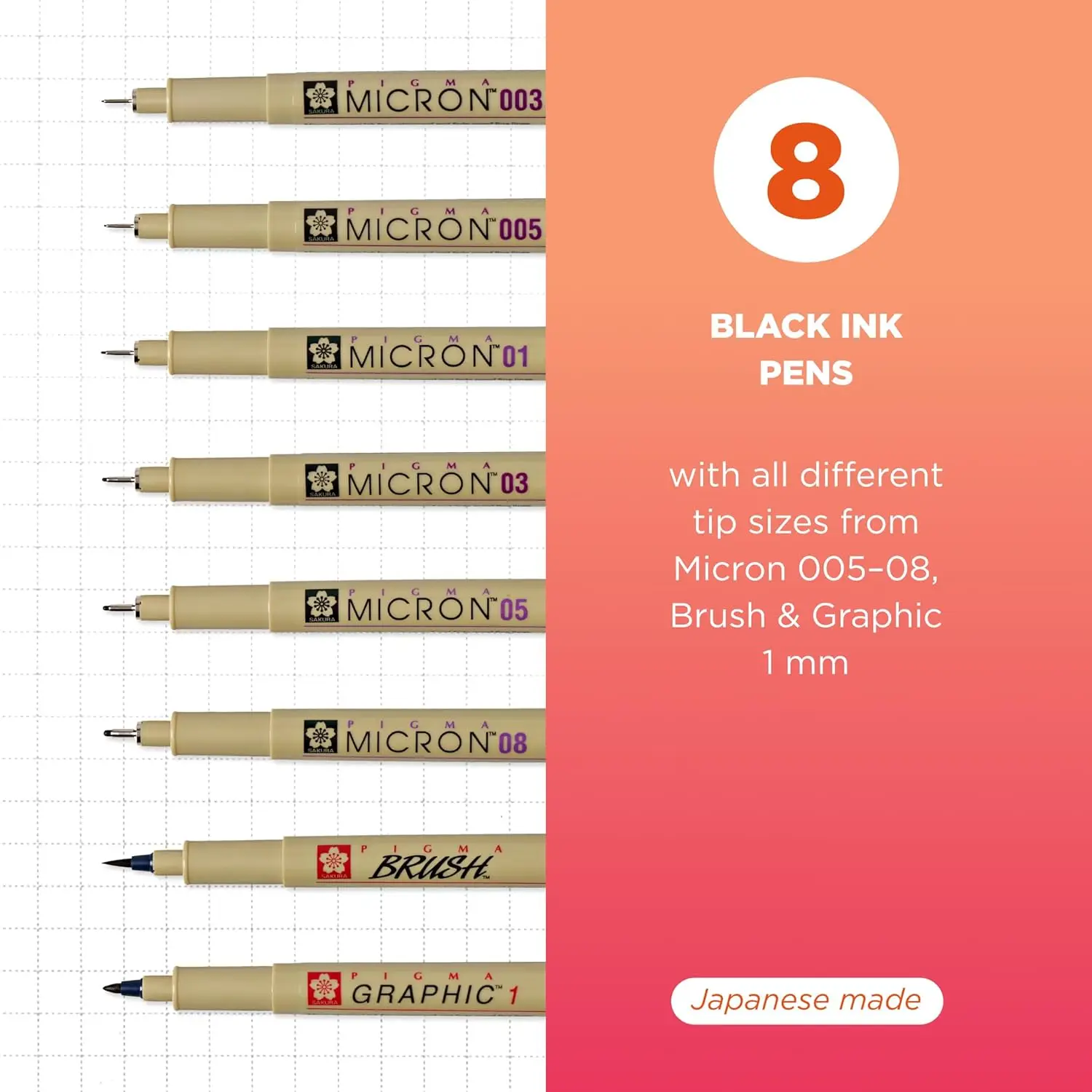 Fineliner Drawing Pens Set, 8  – Archive Box Set Bewertung und Preis