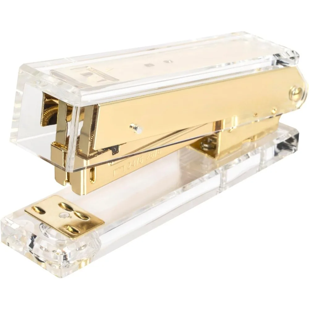 Compact Clear Acrylic Gold Sta – Stapler Half Strip Bewertung und Preis