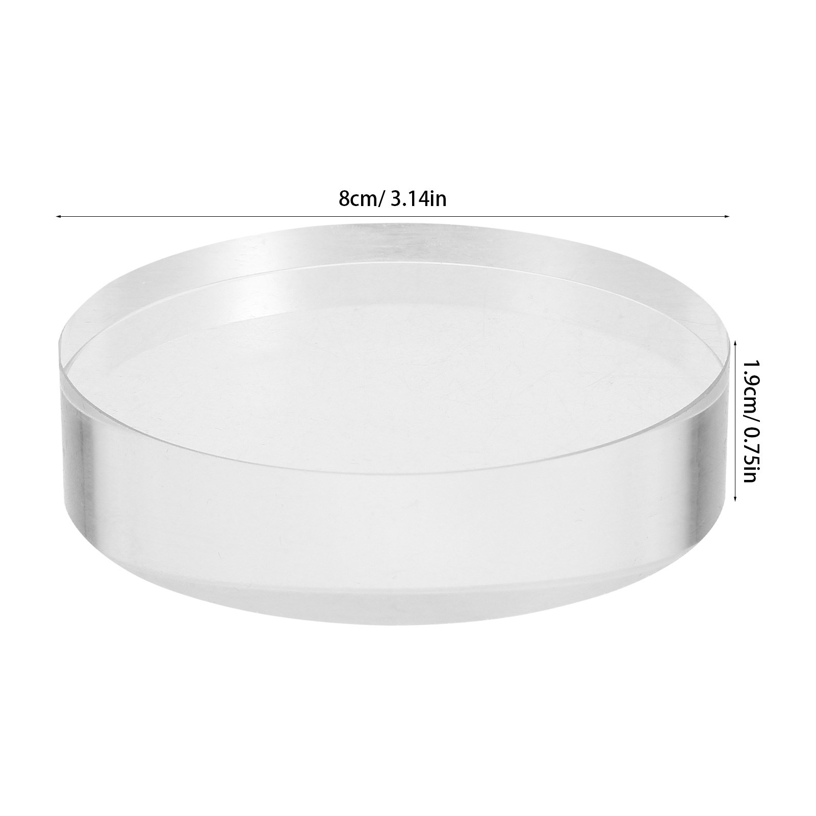 2Pcs Clear Round Crystal Glass – Book Weight Glass Bewertung und Preis