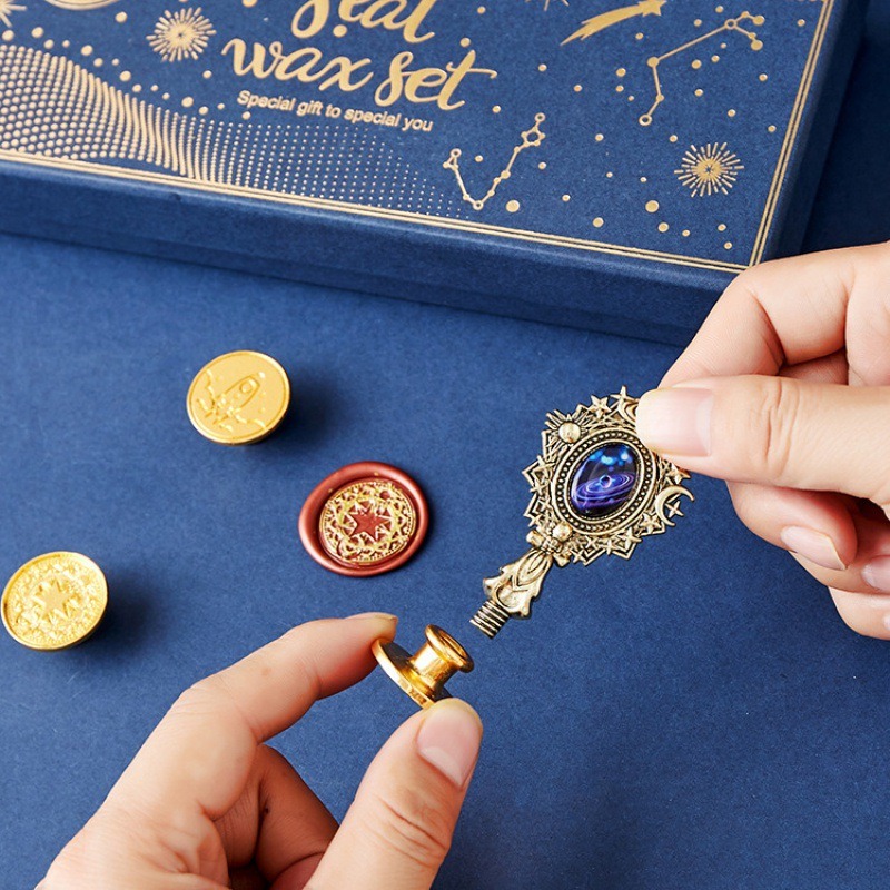 Starry Fire Lacquer Stamp Set  – Wax Seal Stamp Set Bewertung und Preis