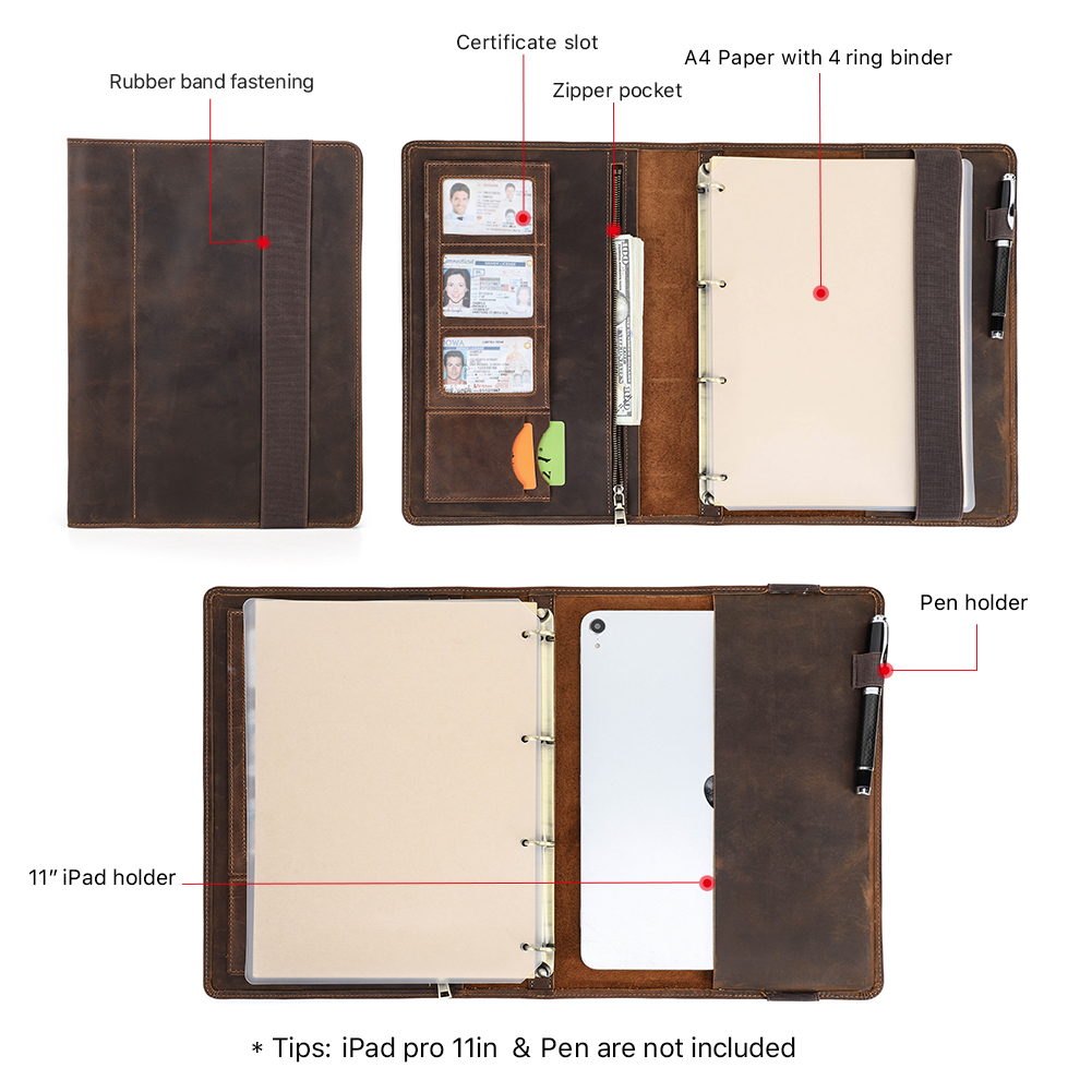 Luxury Retro Business A4 Noteb – Binder A4 Lever Bewertung und Preis