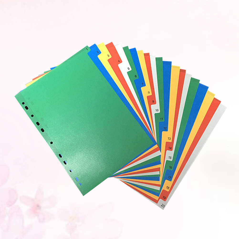 40Pcs A4 Multi-Color Insertabl – Tab Divider A4 Bewertung und Preis